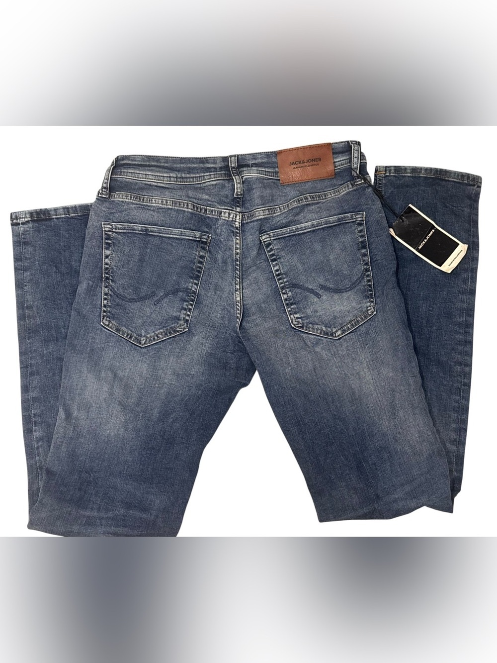 NWT Jack & Jones Glenn Slim Fit Stretch Jeans Men’s 32x32 Blue Denim $146 Retail